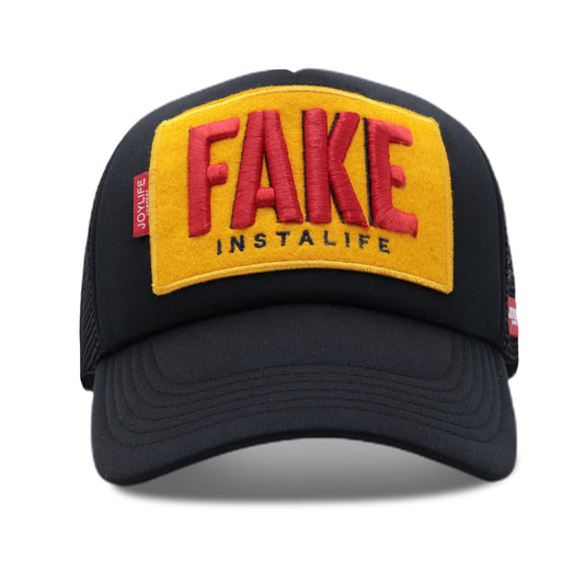 JOYLIFE FakeBlack Cap with curved visor
