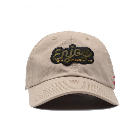 JOYLIFE ENJOY YFL Beige Cap with curved visor