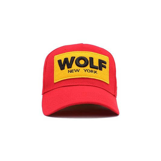 JOYLIFE WOLF Red Cap with curved visor