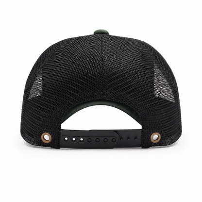 13 Black Green Cap