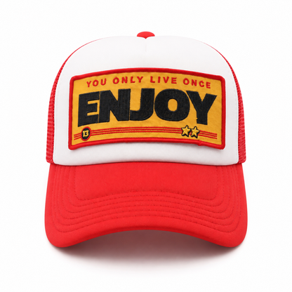 ENJOY Trucker Cap White / Red / Yellow