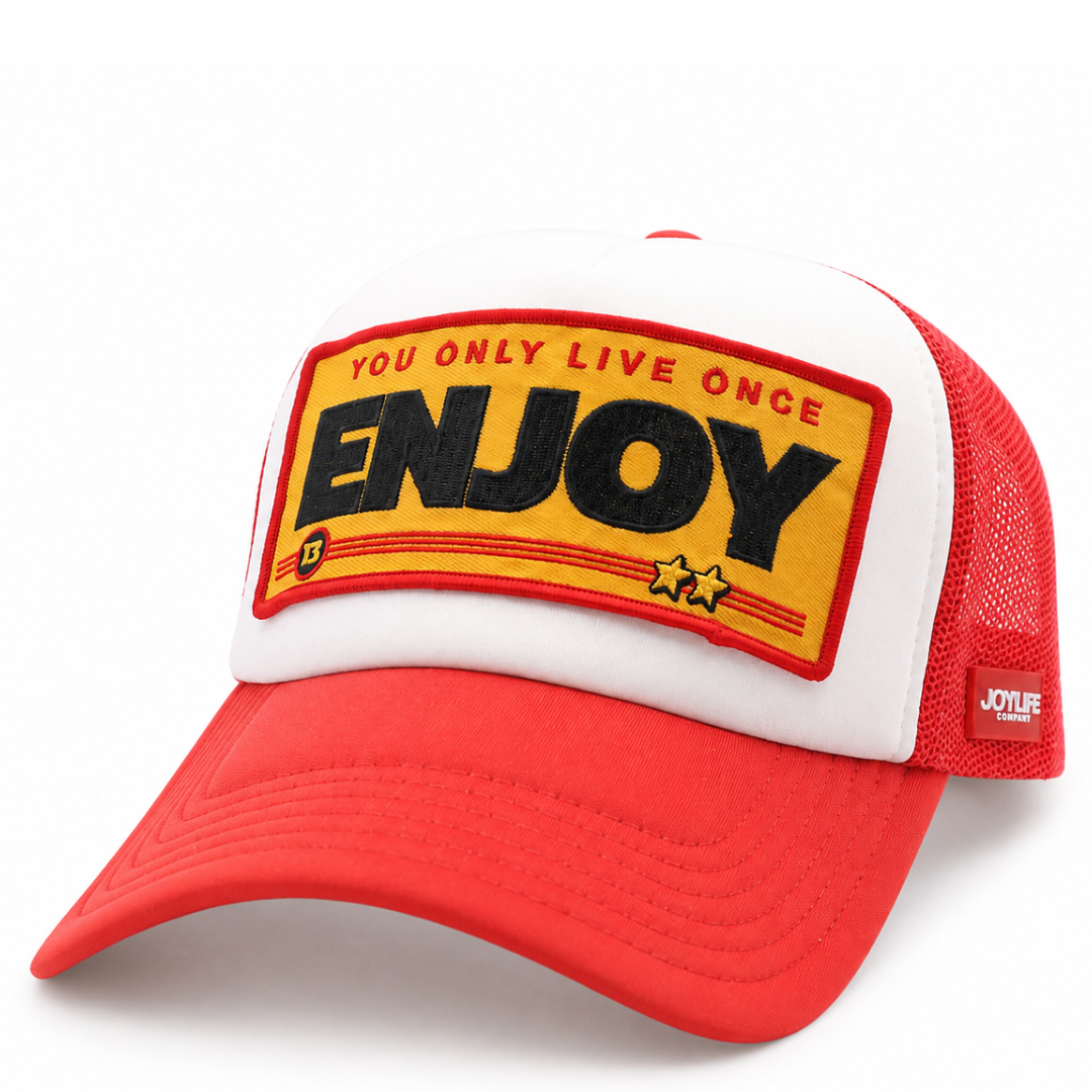 ENJOY Trucker Cap White / Red / Yellow