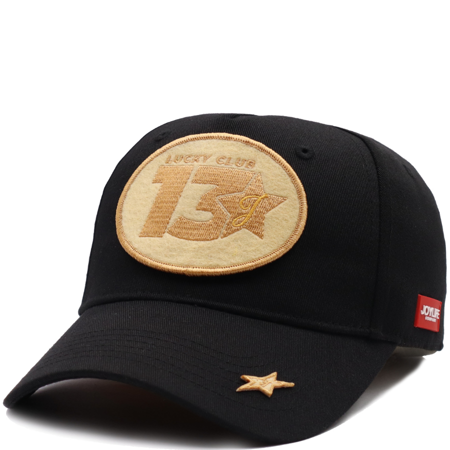 JOYLIFE SIGNATURE 13 Lucky Club Black Cap with embroidered front patch