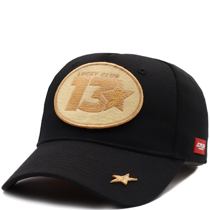 JOYLIFE SIGNATURE 13 Lucky Club Black Cap with embroidered front patch