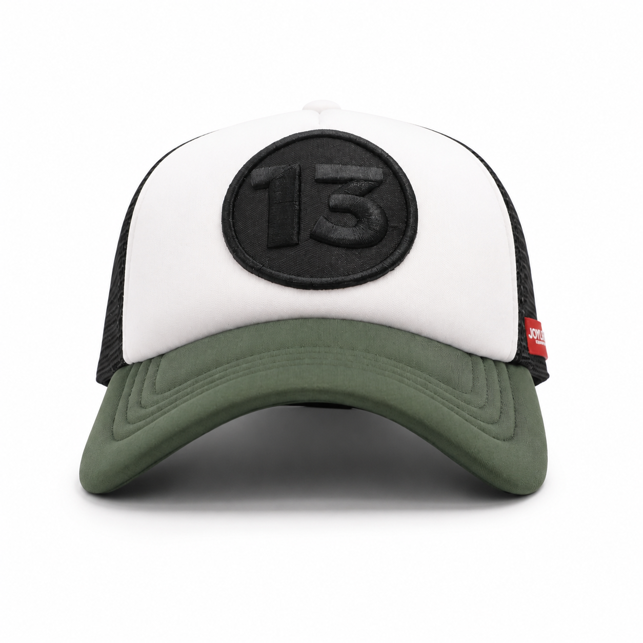 13 Black Green Cap