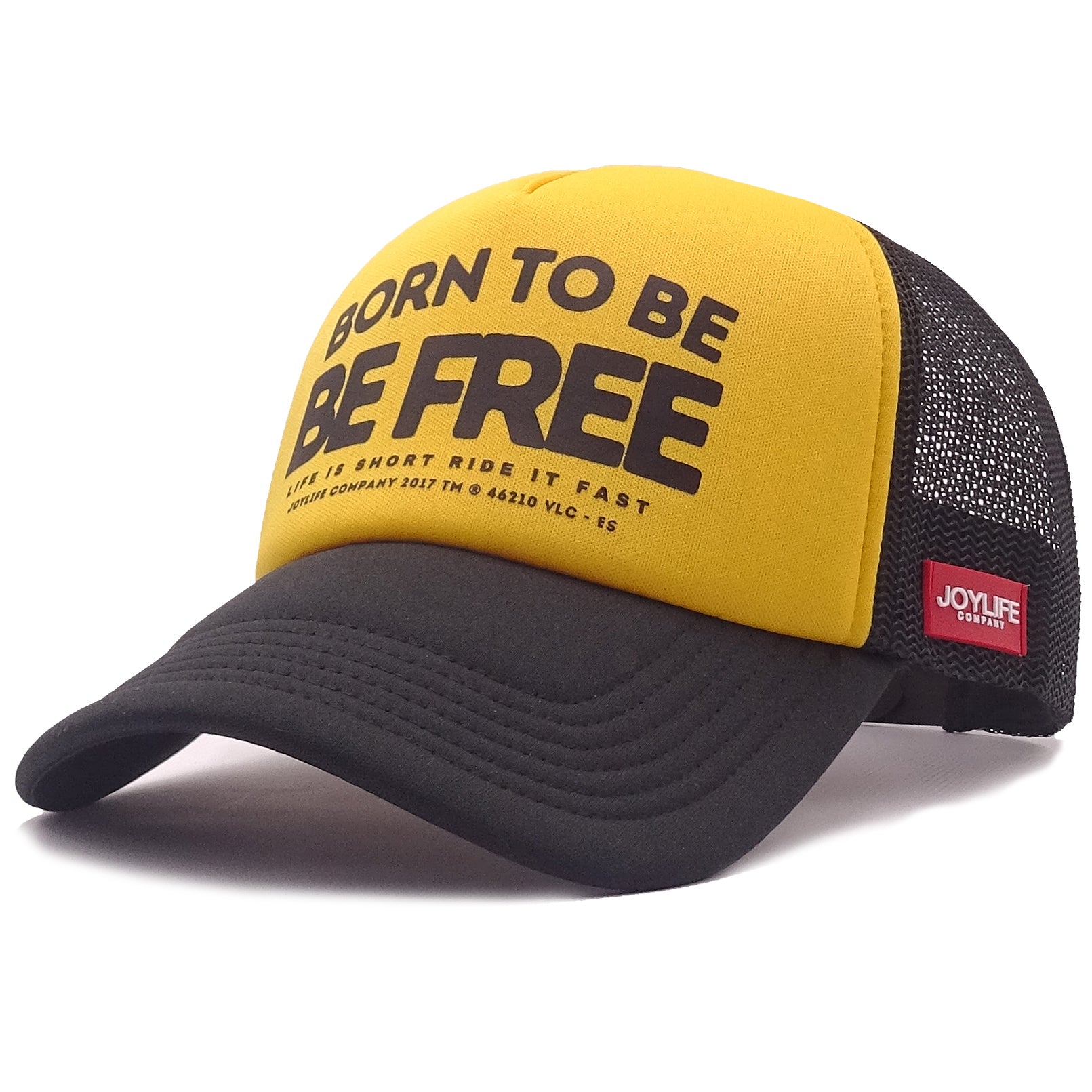 JOYLIFE BE FREE Gold Yellow Cap with front embroidery