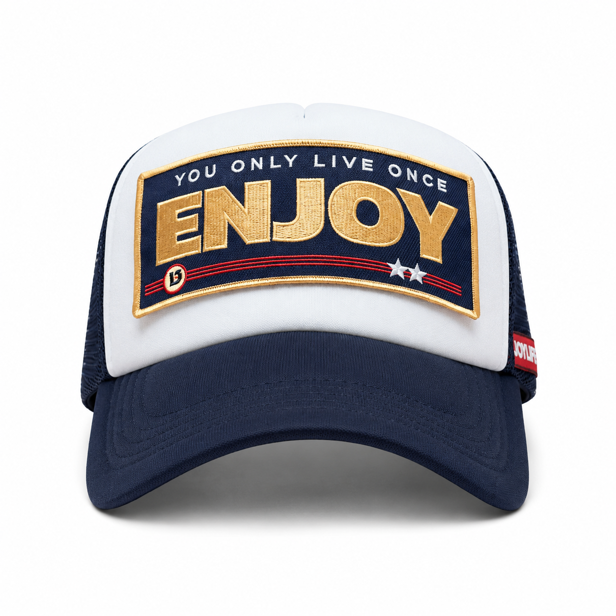 ENJOY Gold White Nav ss26 Cap