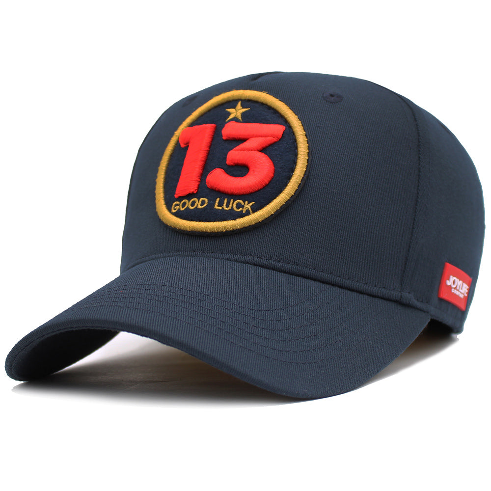 JOYLIFE 13 GOOD LUCK Navy blue cap with front embroidery