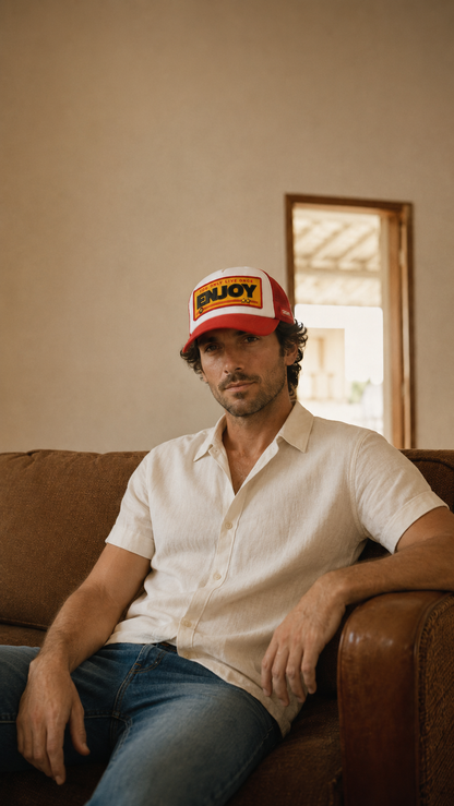 ENJOY Trucker Cap White / Red / Yellow