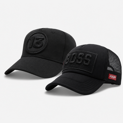 BLACK ESSENTIALS PACK - 2 Caps